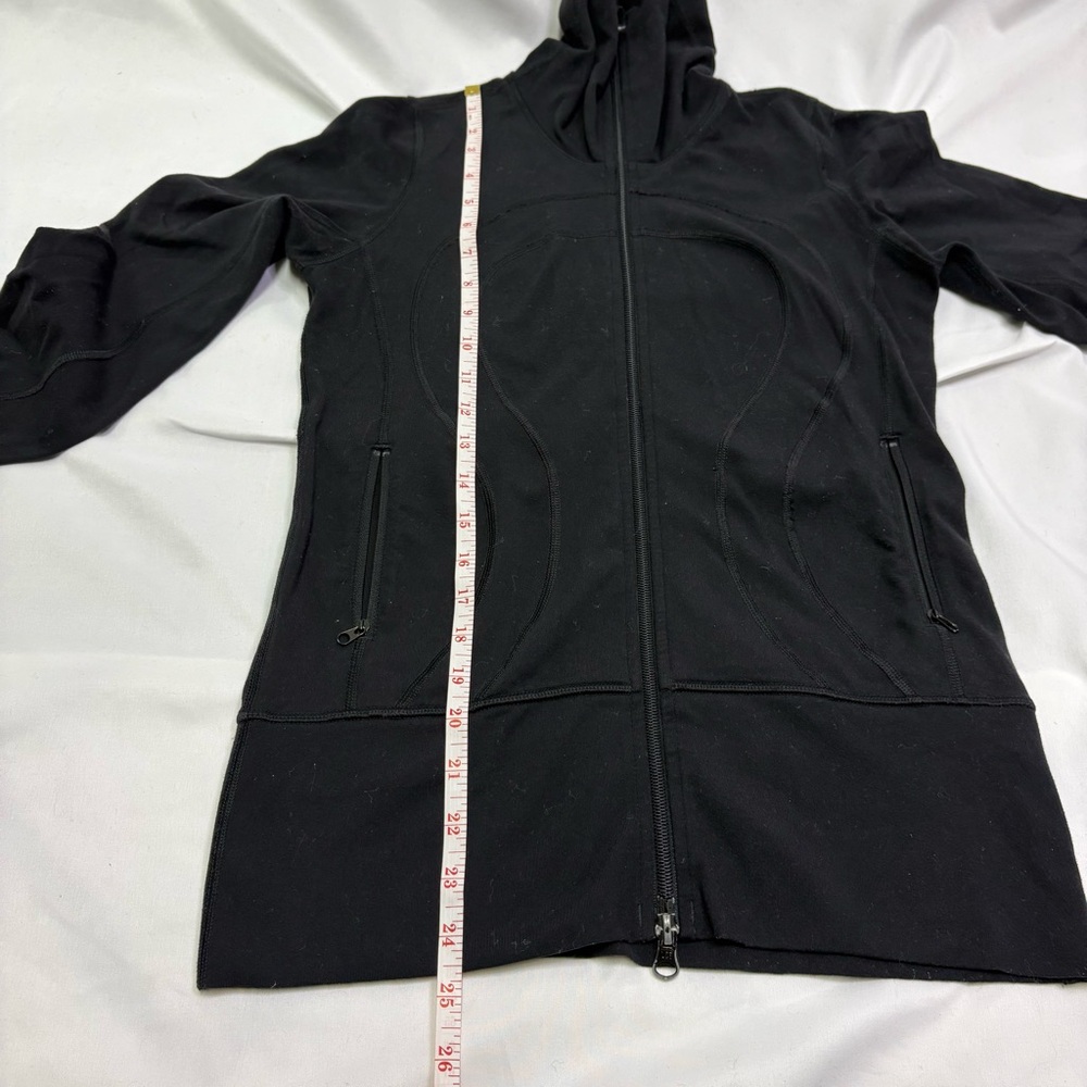Lululemon In Stride Full Zip High Collar Jacket No Size Dot Approx 4 Black - Picture 5 of 8
